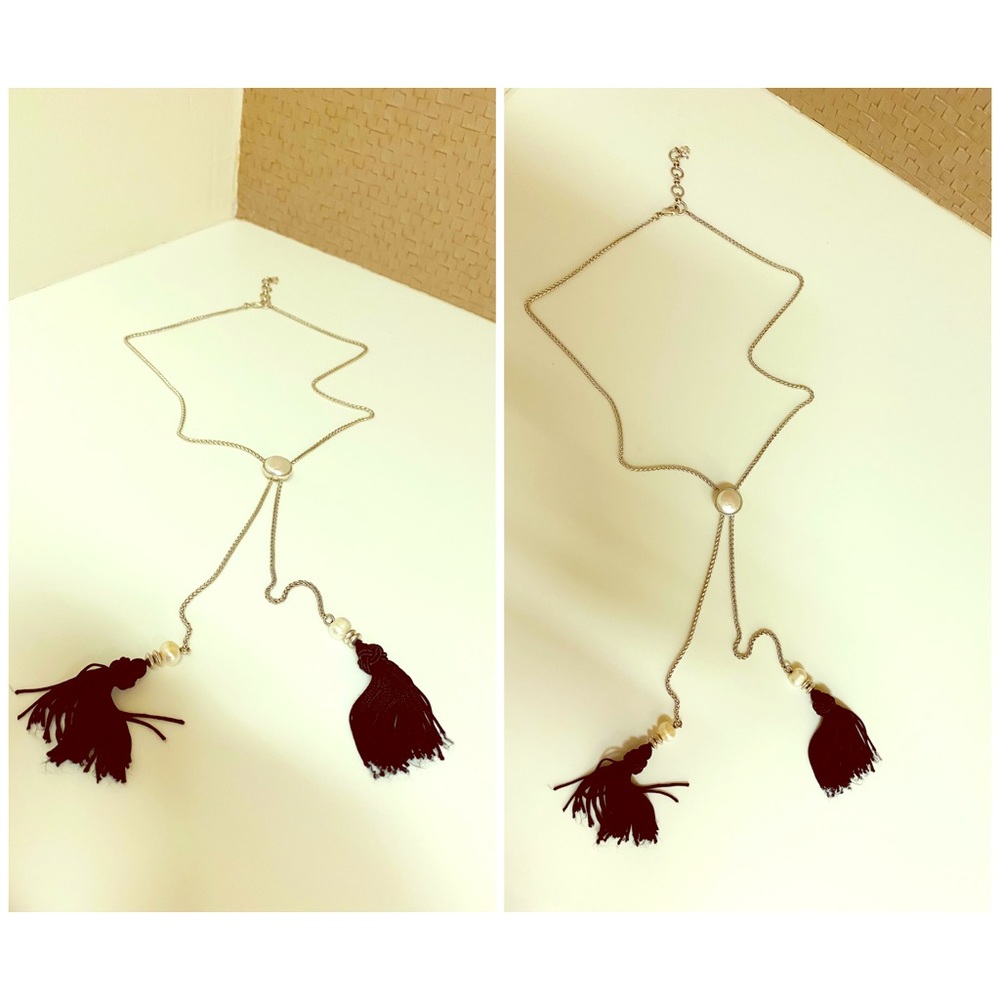 . Lucky 🍀 brand Fabric-37" Lariat Necklace,
